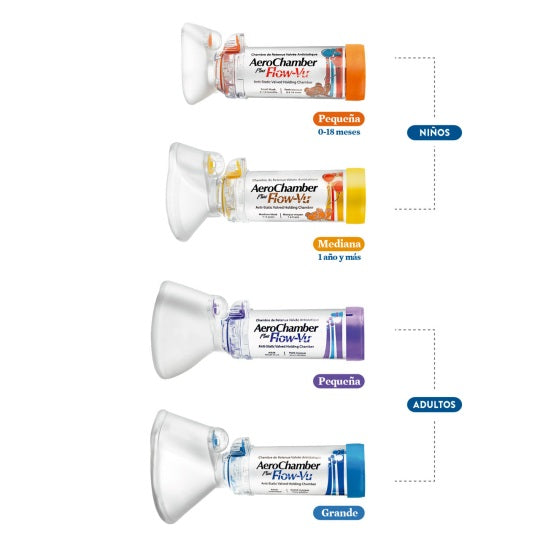 AeroChamber Plus® Flow-Vu® Naranja Lactante ( 0-18 meses )