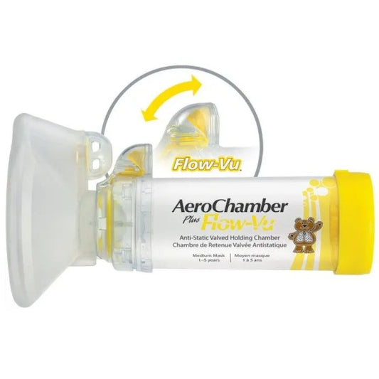 AeroChamber Plus® Flow-Vu® Amarillo Infantil ( 1 a 5 años )